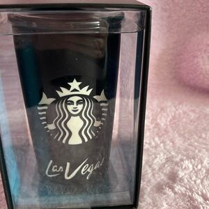 NWT Starbucks Limited Edition Swarovski Crystal Glass Tumbler.